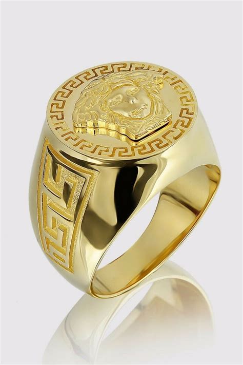 versace gold ring men|versace gold ring for men.